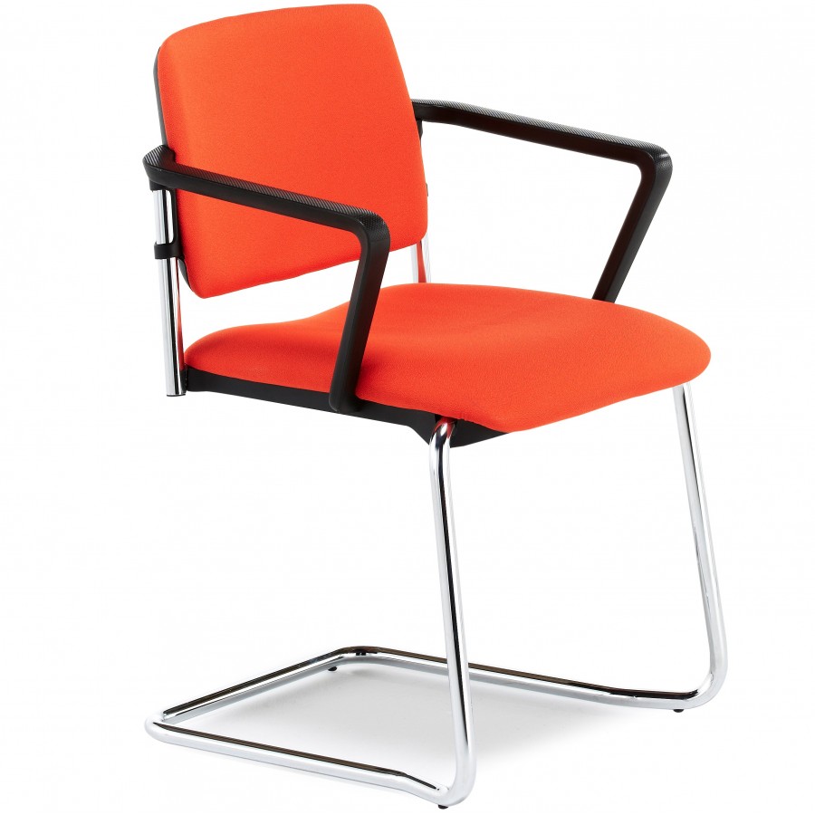 Morello Upholstered Chrome Cantilever Chair